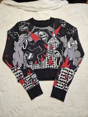Lurking Class by Sketchy Tank Class Destroy Crewneck Sweater Size S Ladies